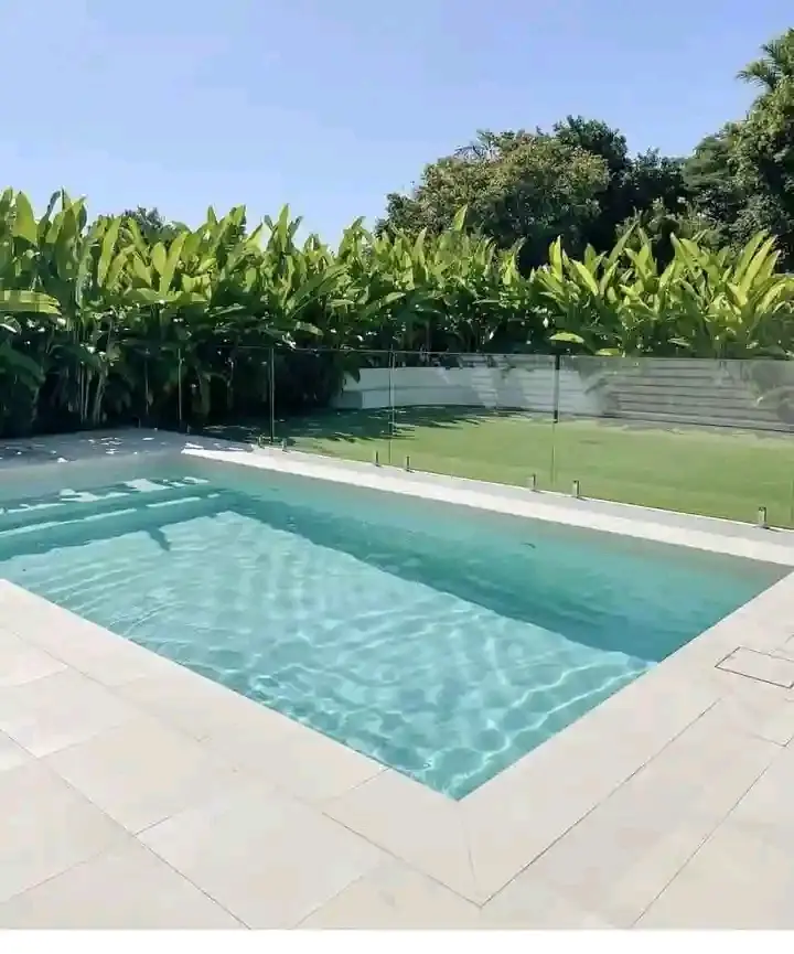 Modern finished pool